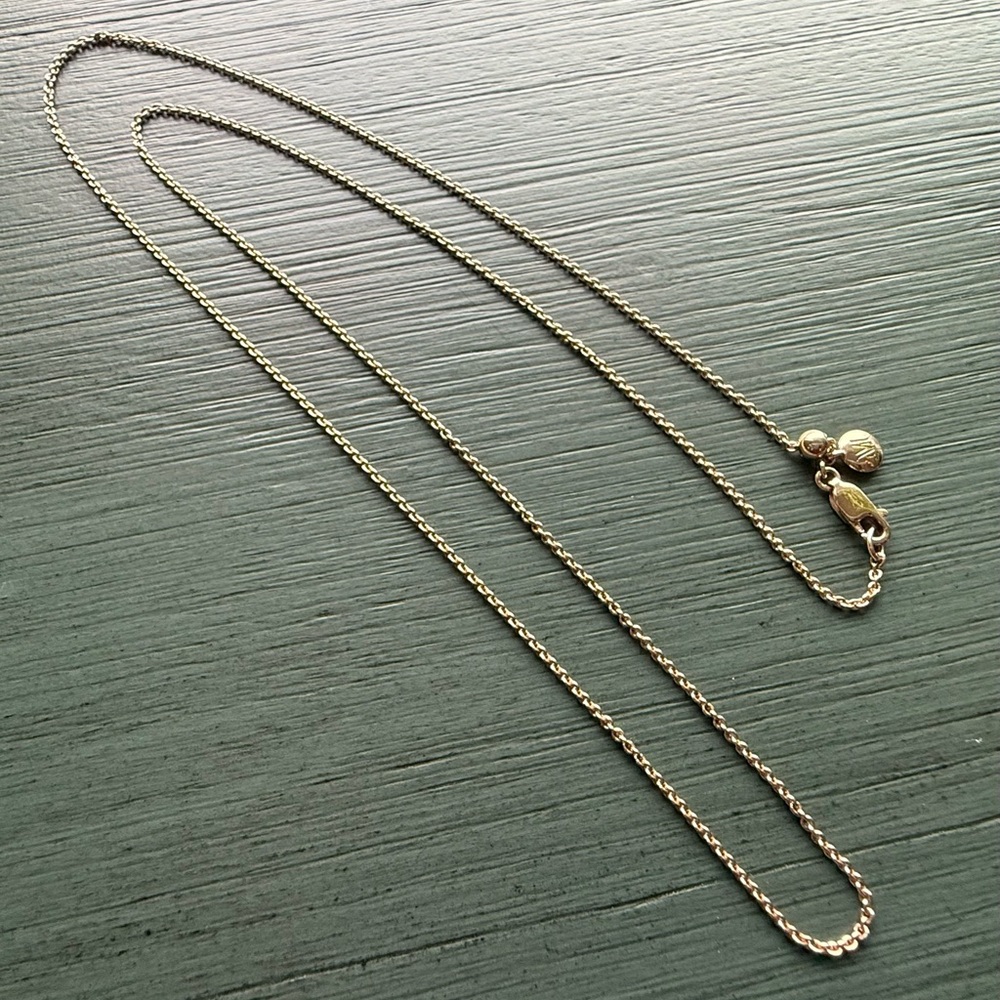 Monica Vinader Chain Necklace 18k Rose Gold Vermeil 24”